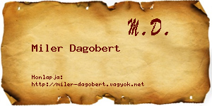 Miler Dagobert névjegykártya
